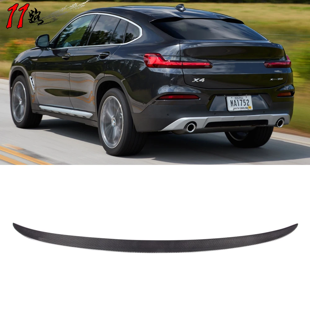 

Небольшие Спойлеры из углеродного волокна, пригодный для X4 серии G02 2019-в заднее крыло спойлер на крышке багажника Спойлеры крыльев