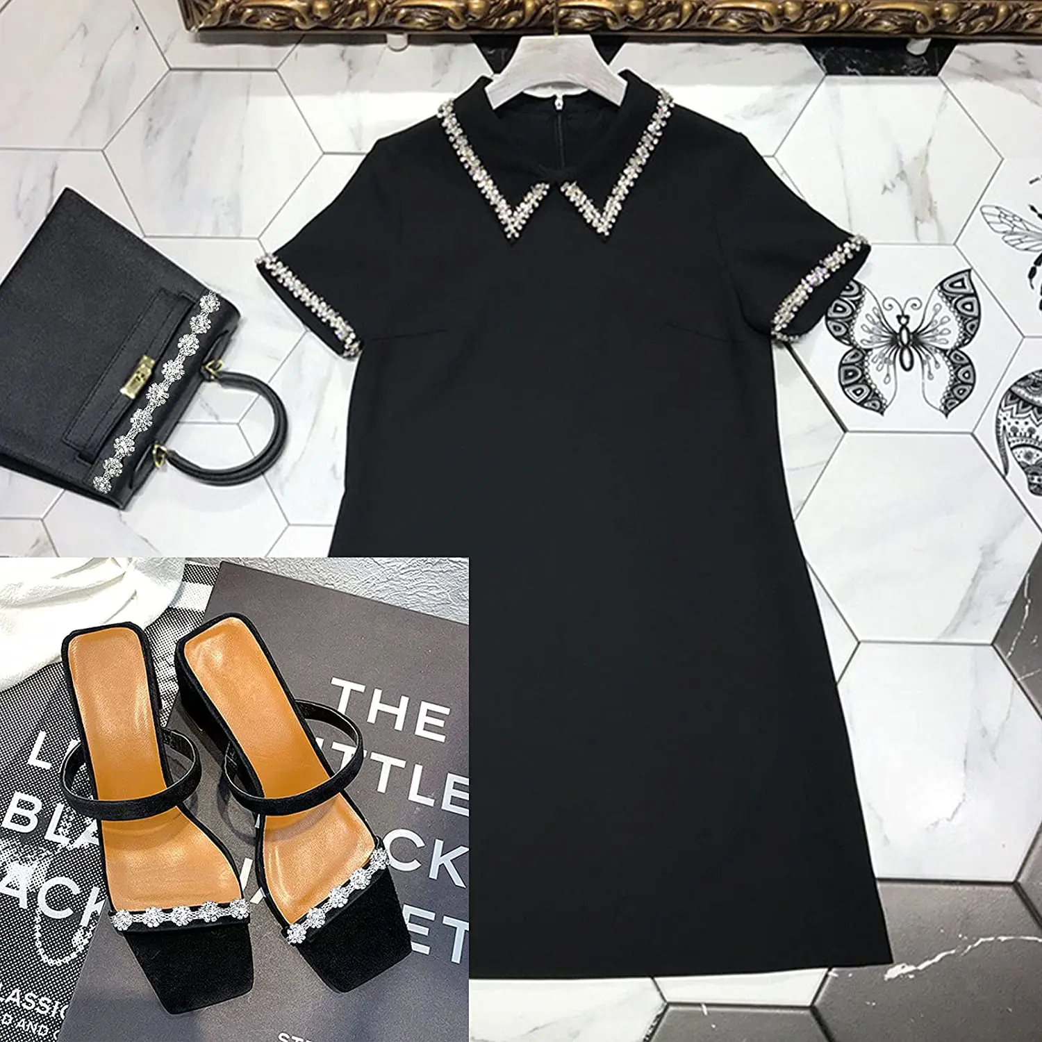 1 ярд Aaa Класс цветок хрустальные прозрачные круглые Стекло Стразы цепочки из