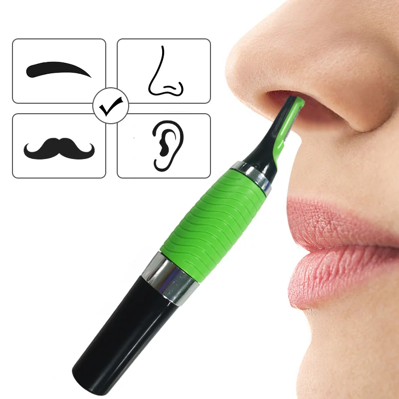 Electric Nose Hair Trimmer Implement Shaver Clipper Ear Neck Eyebrow Epilators Man Woman Clean Trimer Razor Accessories | Красота и
