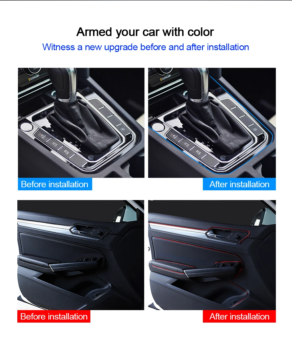 LOEN 5 м Высокое качество переоборудование аксессуары для Vw Golf 7 Mk7 Skoda Superb rapid Citigo Fabia Octavia A5 A7 Seat Leon Ibiza