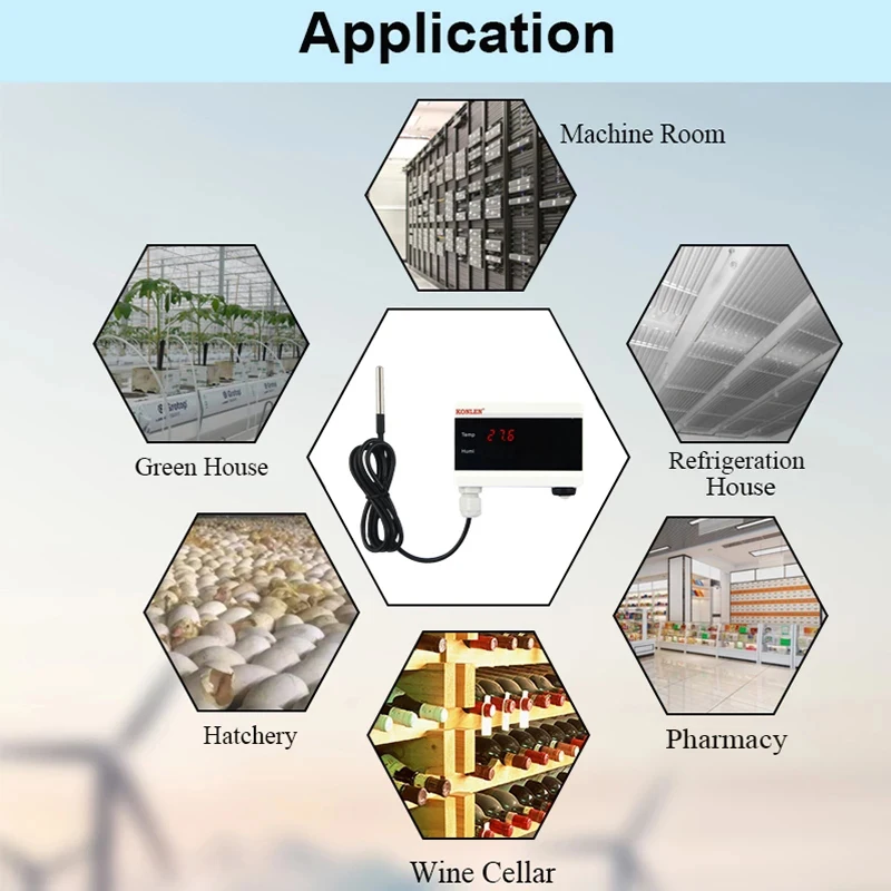 

2021 New TUYA Wifi Smart Temperature And Humidity Sensor With Digital Display Alarm Remote Monitor