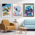 Картина Дональд Дак, Лило и Ститч, канва, постеры Диснея, абстрактные принты, милые картины на стену для детей, гостиной, домашний декор