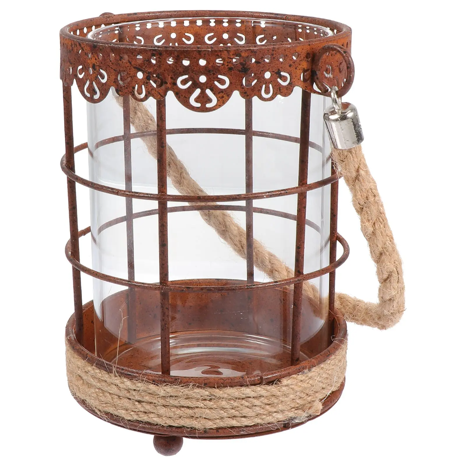 

1Pc Decorative Flower Vase Iron Flower Vase Home Flower Container (As Shown)