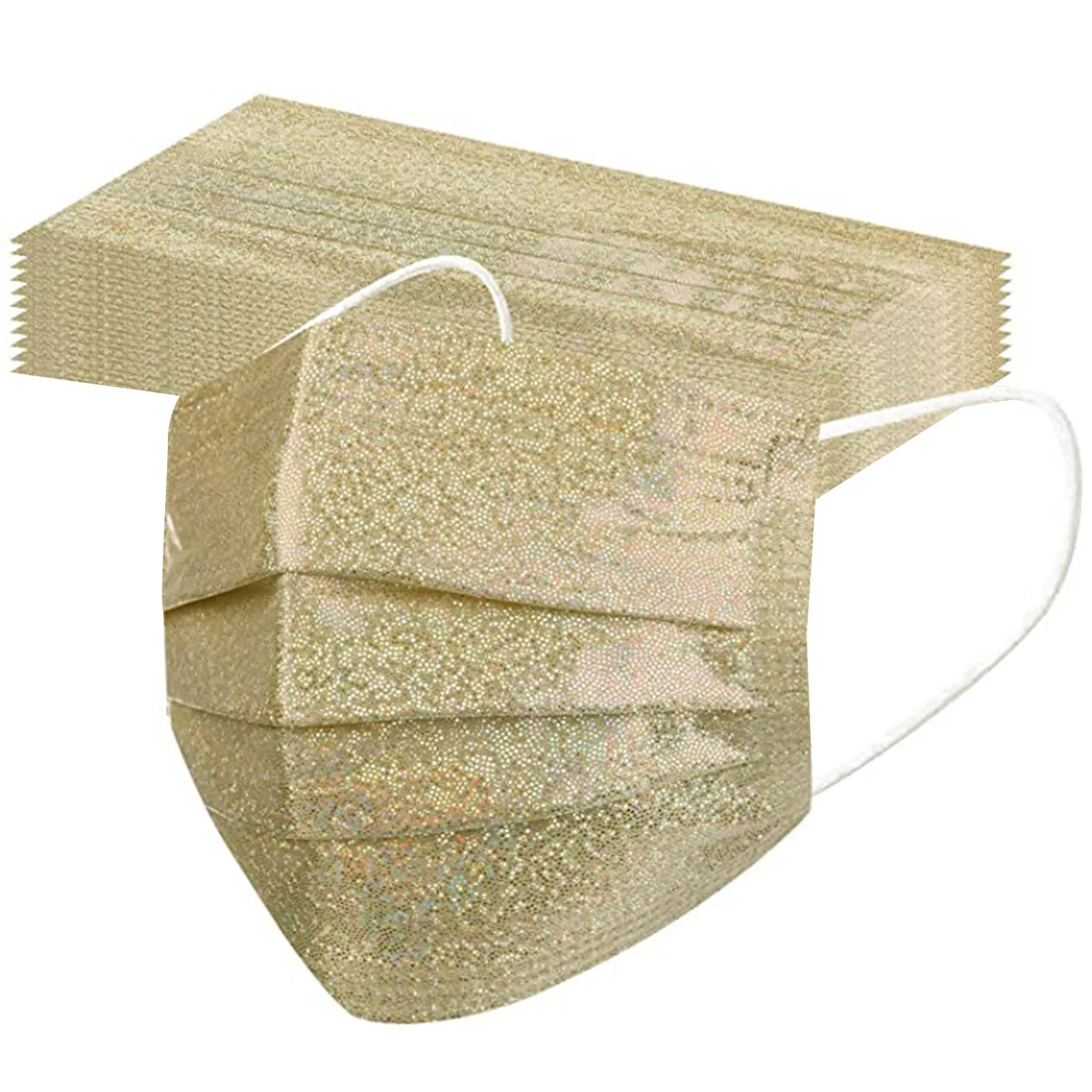 10 шт. одноразовые блестящие маски для лица |