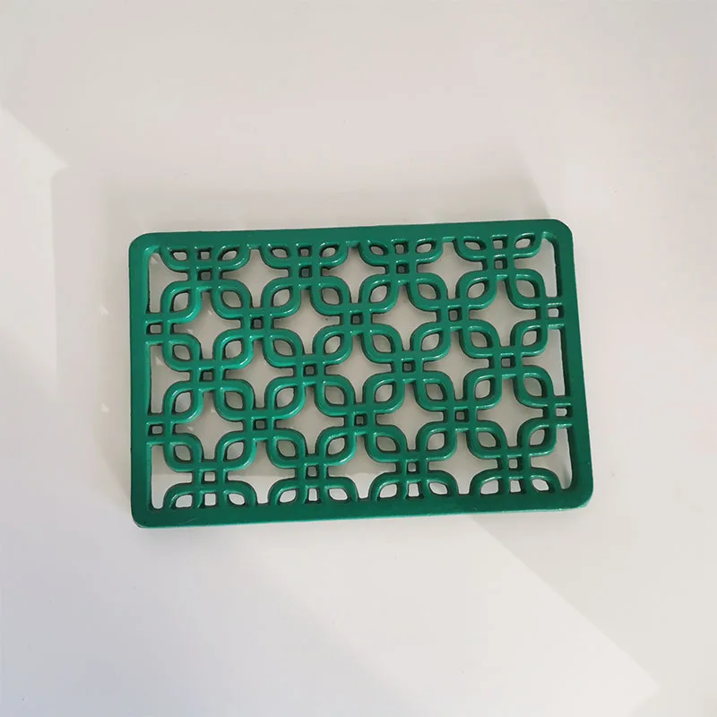 

3.5"*5.9" Cast Iron Enamel Trivet Flower Stand Insulation pads