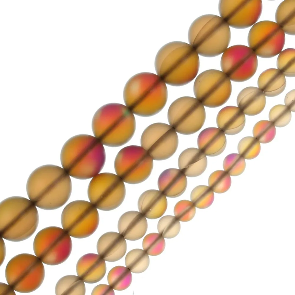 Бусины с полумесяцем и матовым австрийским кристаллом круглые незакрепленные