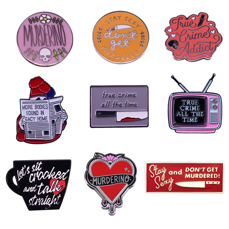 Эмалированная шпилька для серийных убийц значок эмалированная Шпилька подарок
