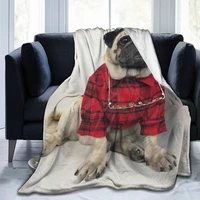 red shirt dog sofa bedroom warm blanket 3d printing blanket air conditioner quilt throw sheet adult home textile children gift