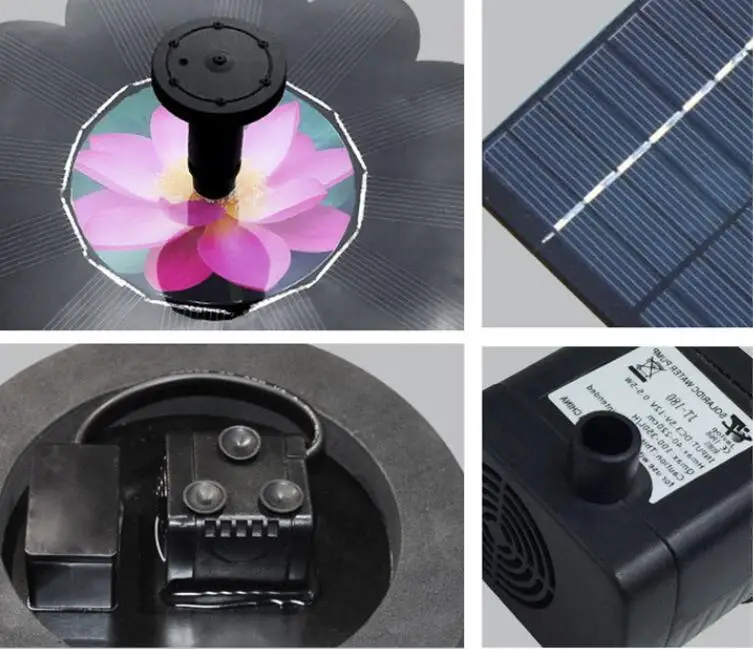 

Floating Solar Water Fountain Garden Pond Villa Landscape Decoration