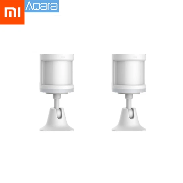 2pcs Aqara version Xiao mi jia Aqara датчик человеческого тела умный датчик движения тела беспроводной ZigBee Соединение работает с шлюзовым концентратором mi home - Цвет: 2pcs Aqara version