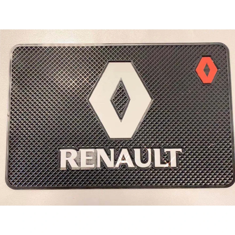 Автомобильный нескользящий коврик с логотипом держатель для телефона GPS Jaguar Renault