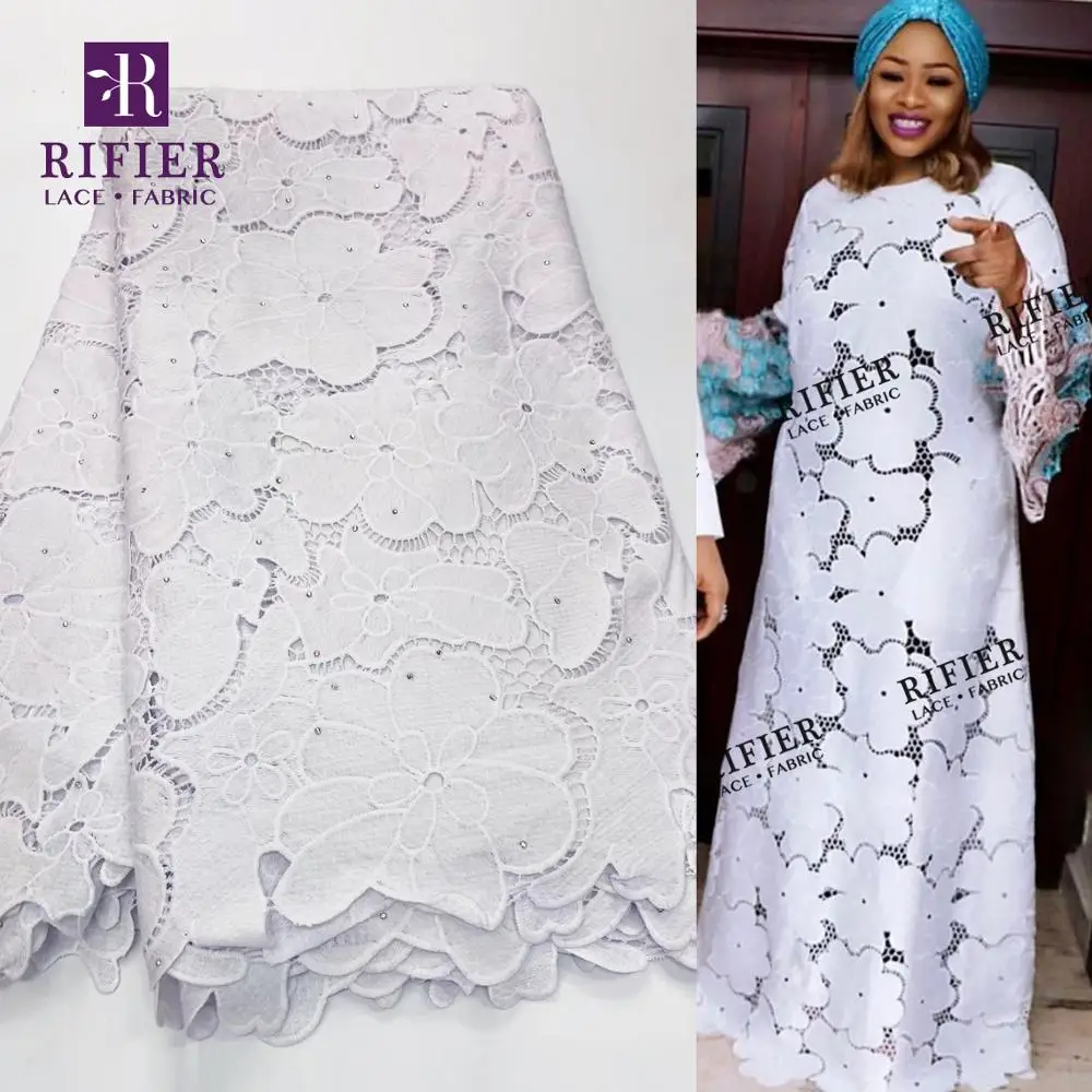 

Белый цвет 2020 африканские камни сухое кружево 2020 высокое качество гвинейское Благородное женское свадебное платье кружево швейцарская вуа...