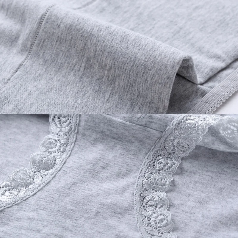 Новый Хлопок Высокой Талией Трусики Женские Мягкие Удобные Кружева Нижнее Белье