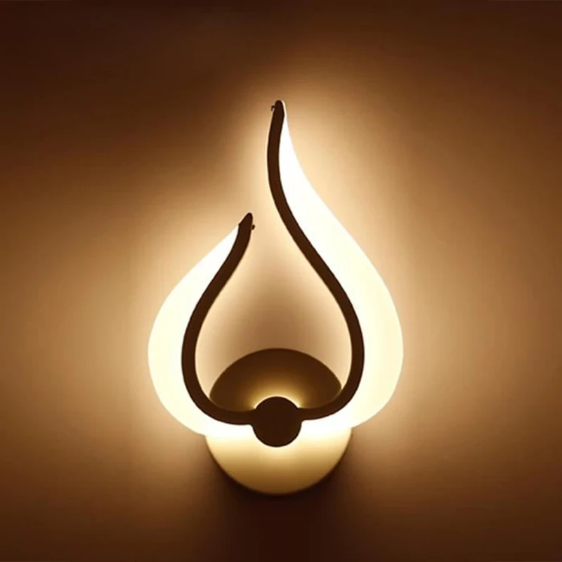 

9w Simple Acrylic LED Wall Light Master Bedroom Bedside Light Aisle Porch Stair TV Background Wall Light