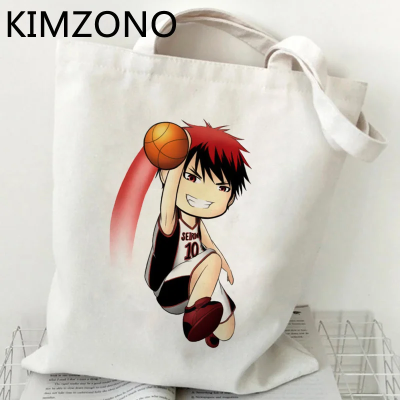 

Kuroko No Basket shopping bag shopper shopper bolsa grocery bag fabric net cloth foldable sacolas
