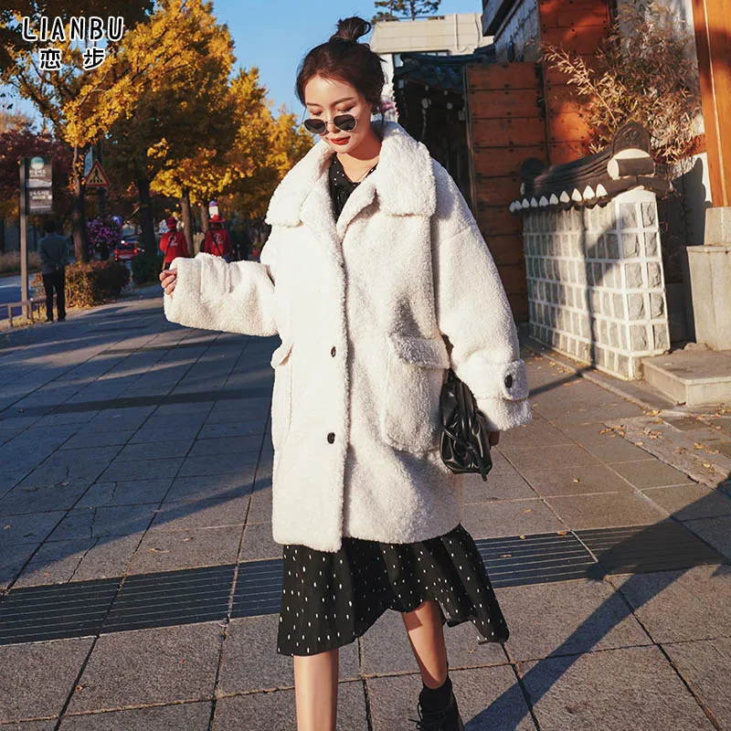 

Кашемировое пальто для женщин средней длины, новинка зимы 2020, Корейская свободная красная кашемировая однобортная куртка для студентов