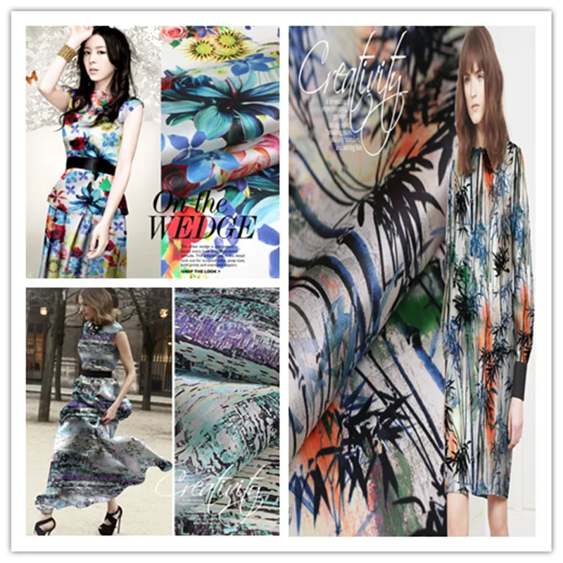 

Атласная ткань с цветами, широкий Атлас Antheraea Yamamai шелковая ткань органза, шелковая ткань, Eugen сатиновый шелк