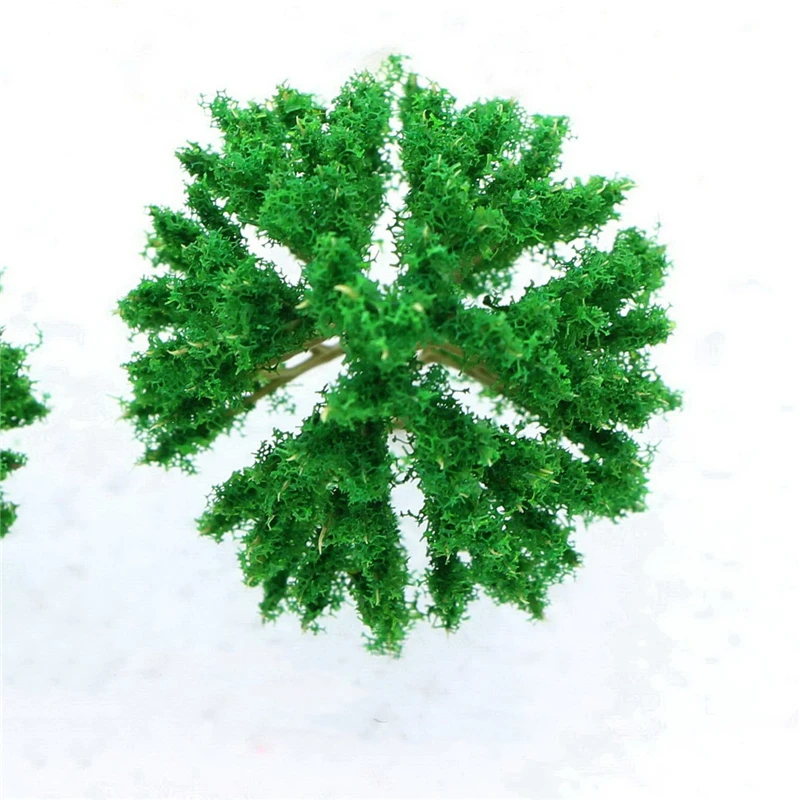 10 шт./упак. темно-зеленая модель деревьев масштаб Железнодорожный парк железная