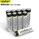 Оригинальные перезаряжаемые батарейки LiitoKala 1,2 в AAA 1000 мАч NiMH для фонарика, игрушек, пульта дистанционного управления 2-20 шт.