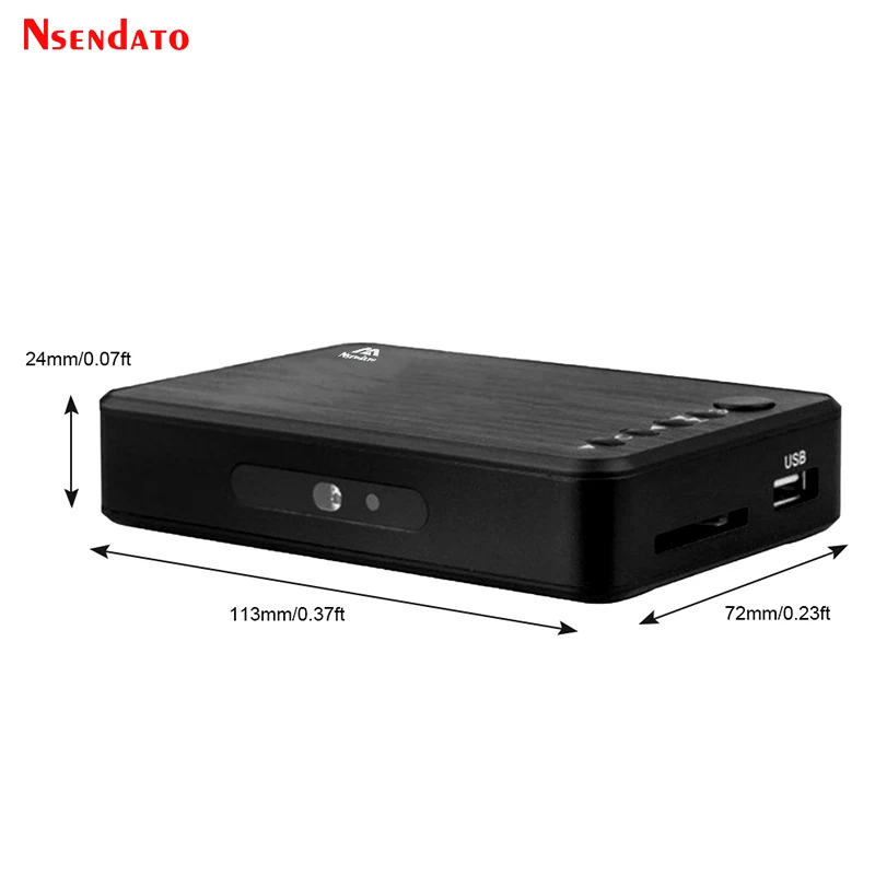 Мини Full HD мультимедийный плеер Autoplay USB внешний HDD медиаплеер с автомобильным