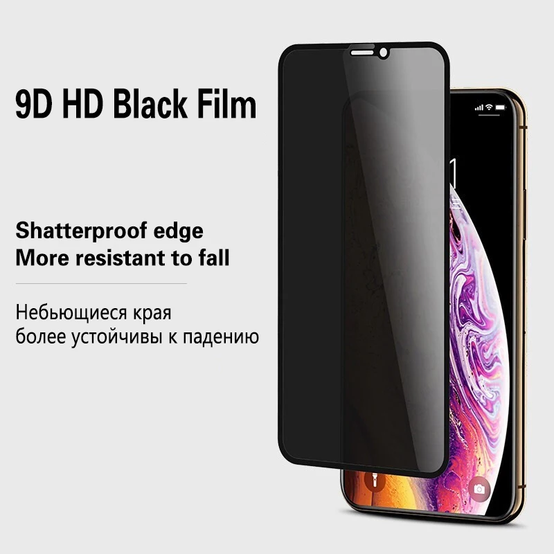 Стекло EiiMo с полным покрытием для iPhone 7 8 6s Plus 11 Pro 2 шт. противошпионская Защита