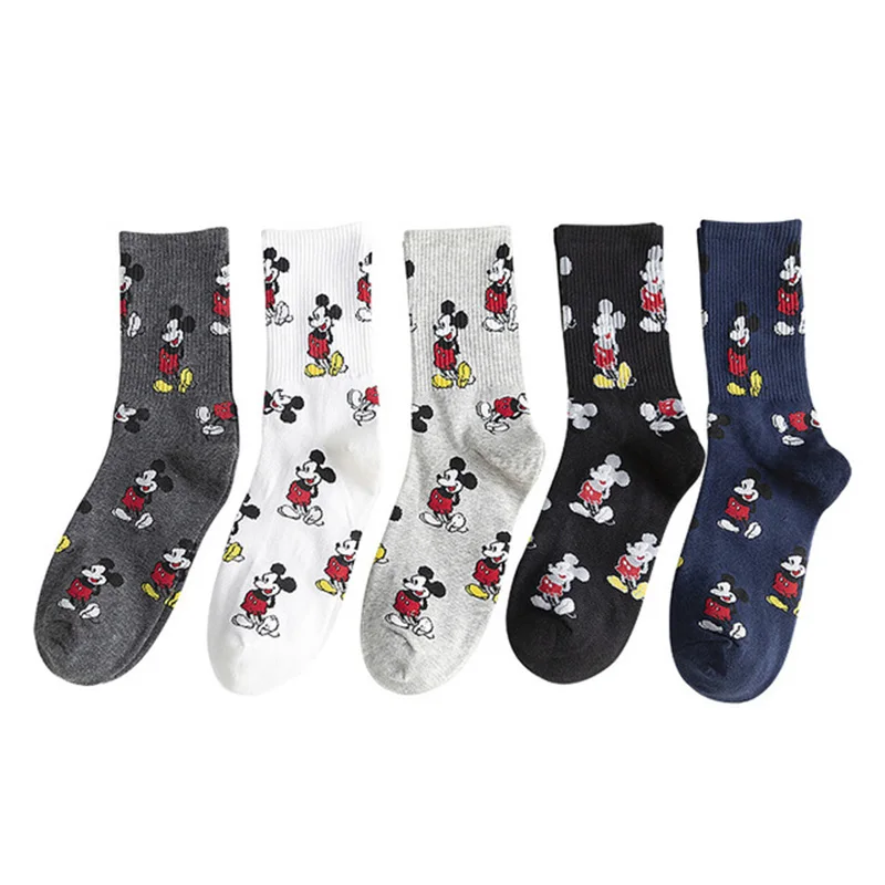 1 пара модных женских милых носков с Микки Маусом носки героями мультфильмов в