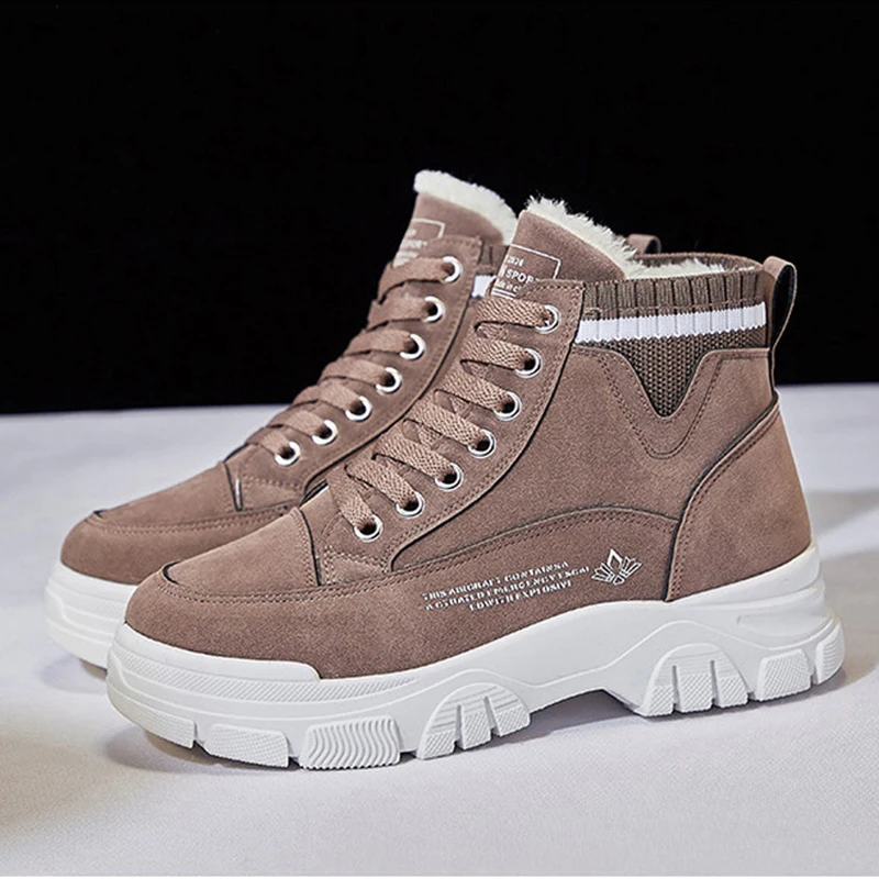 

Winter Snow Boots Women Shoes Platform Plus Velvet Ankle Boots For Women Winter Shoes Student Casual Sneakers Warm Booties