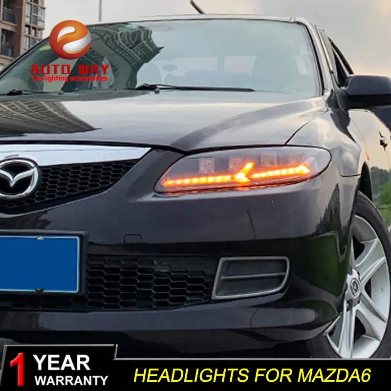 Чехол для лампы стайлинга автомобиля mazda 6 M6 светодиодный светильник s 2003 2015 mazda6