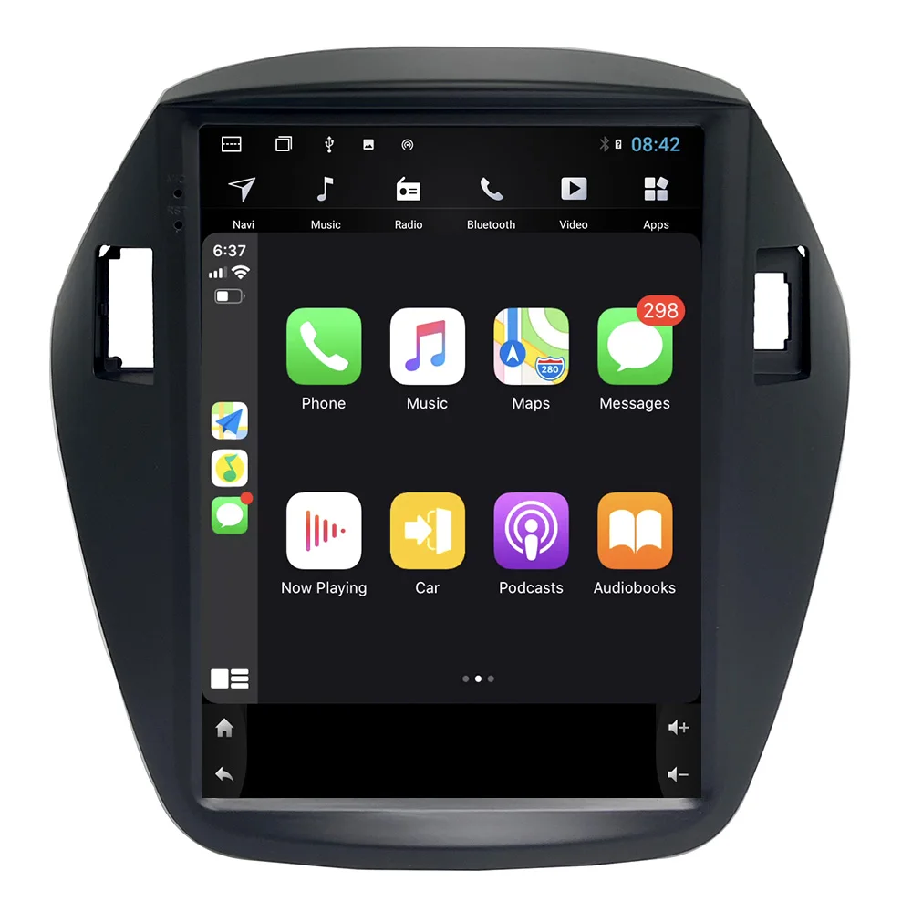 ZOYOSKII Android 10 4 дюймов вертикальный экран автомобильный gps стерео радио bluetooth