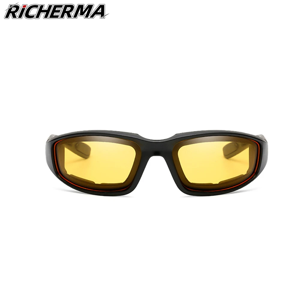 Очки для езды на мотоцикле с УФ-защитой мужские и женские солнцезащитные очки