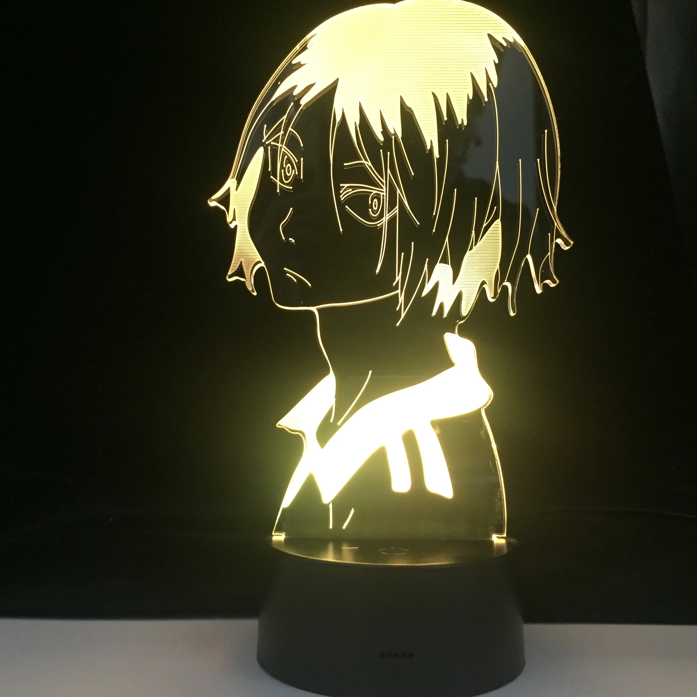 HAIKYUU KENMA KOZUME 3D профиль светодиодный аниме лампа 7 цветов светильник японский пульт