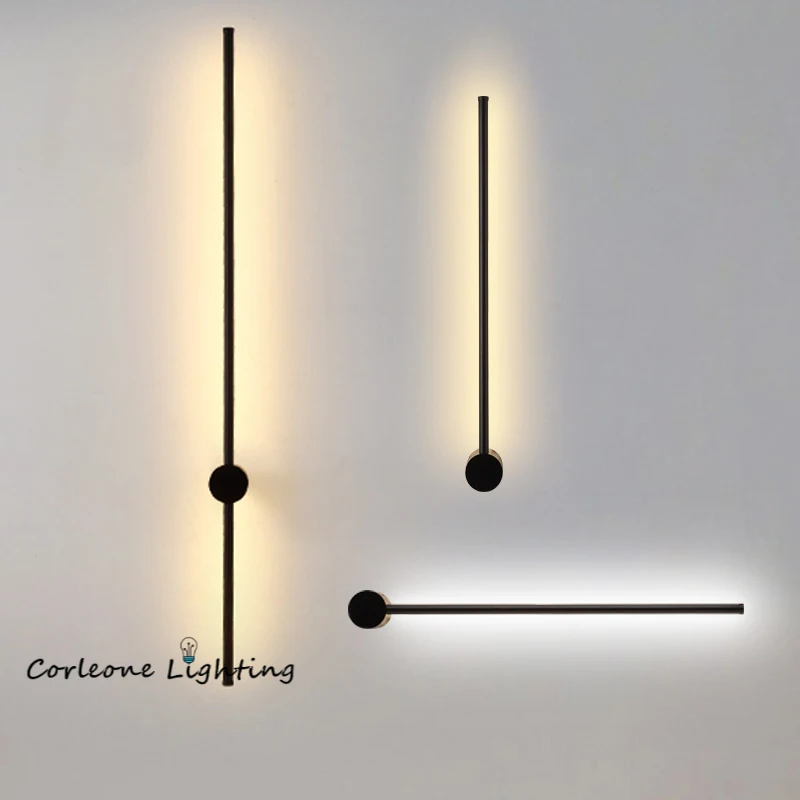 

Nordic Wall Lamp Modern LED Wall Light Simple Line Aluminum Wall Lamps for Living Room Dining Room Bedroom Home Decor Luminaries