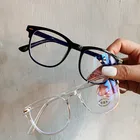 Очки в оправе с защитой от синего света для мужчин и женщин, большие прозрачные компьютерные очки с защитой от синего света