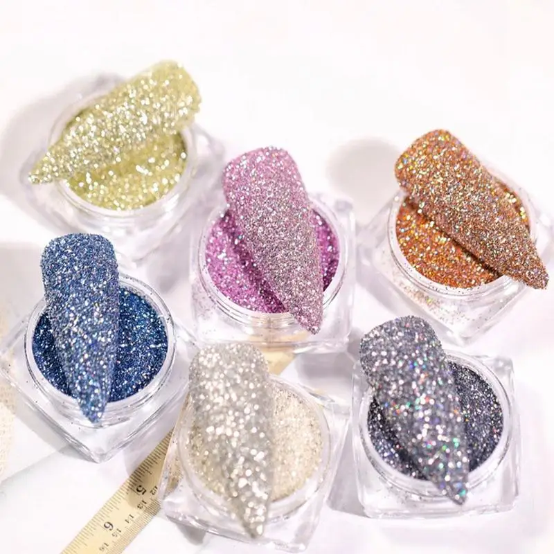 

Nail Art Poeder Crystal Diamond Glitter Pigment Holografische Nagels 2020 Sparkle Diy Manicure Accessoires Decoratie C5Y5