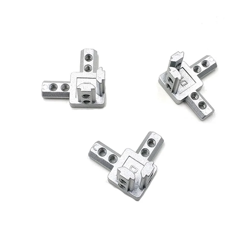 

2020 3030 4040L Three dimensional connector fixed right angle hidden bracket for industrial aluminum profile accessories