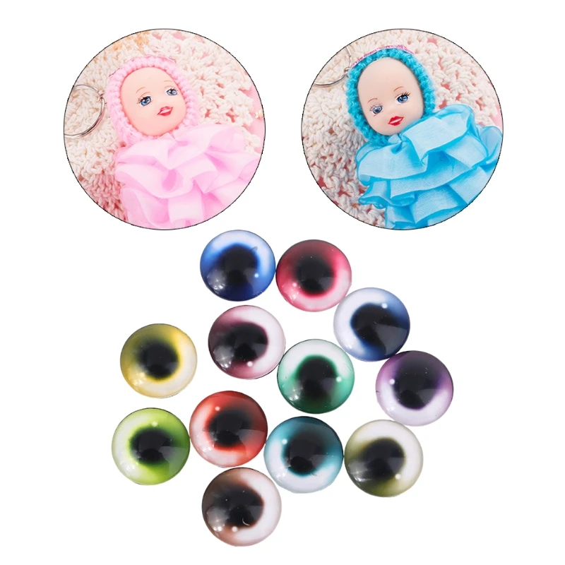 

20pcs Glass Doll Eye DIY Crafts Eyeballs for Dinosaur Animals Eyes Accessories