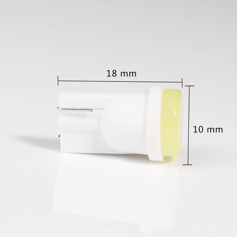 1 шт. автомобисветодиодный Светодиодная лампа T10 COB SMD W5W 168 12 В|Полироли| |