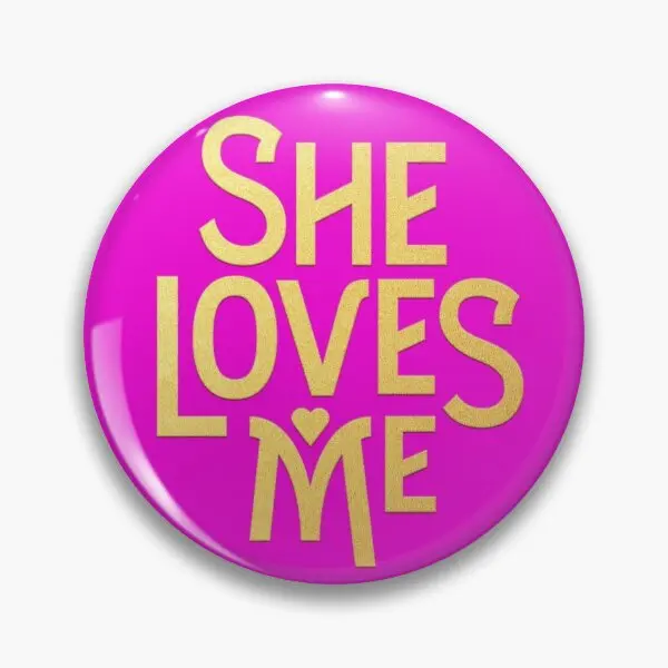 

Музыкальная мягкая Булавка С настраиваемой кнопкой She Loves Me, креативная мультяшная одежда, милый воротник, металлические ювелирные изделия, ...