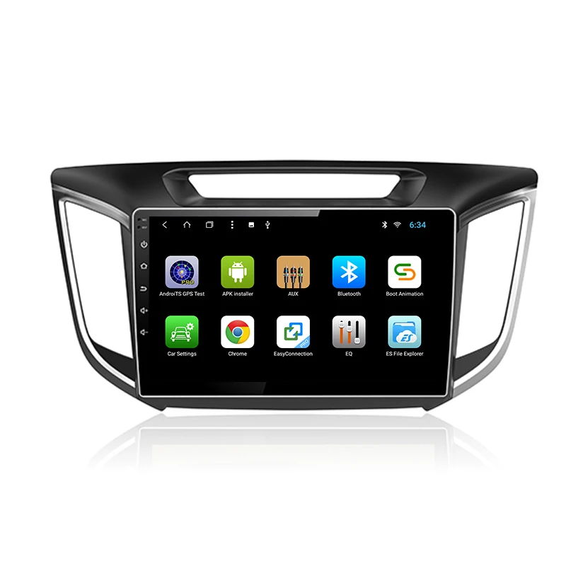 Автомобильный радиоприемник YAZH для Hyundai IX25/Creta 9 0 Android 2017 с IPS экраном 10 1 дюйма Bluetooth