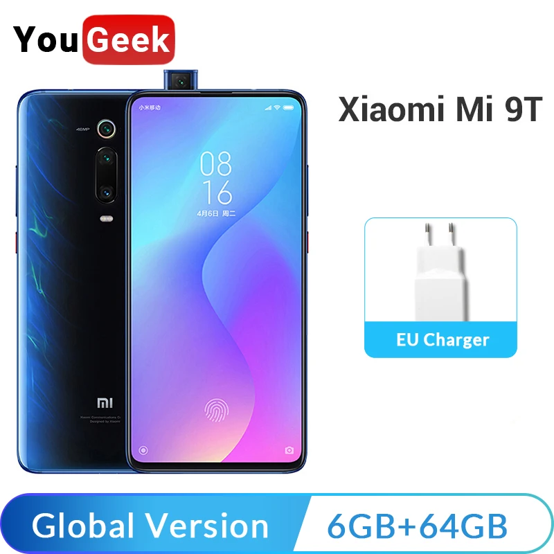 Глобальная версия xiaomi mi 9T (Red K20) 6 Гб 64 Восьмиядерный Snapdragon 730 39 &quot48 МП Тройная