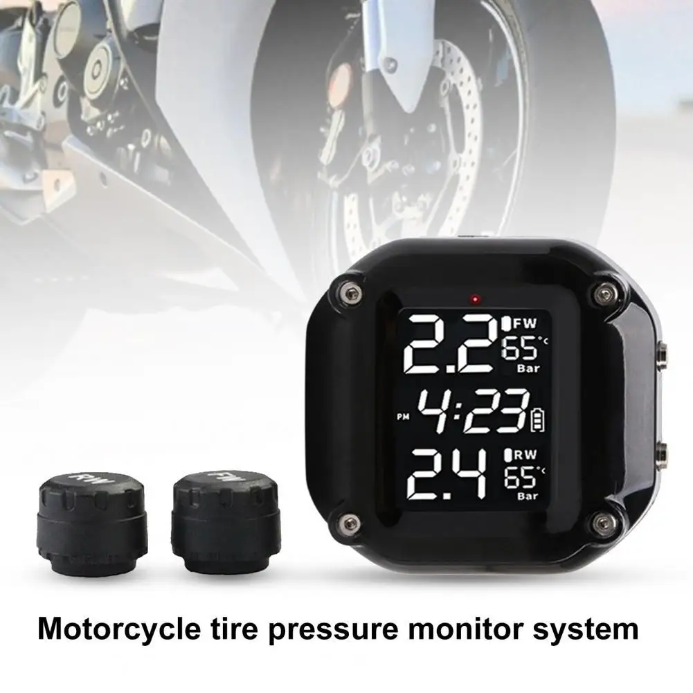 

Waterproof Tire Pressure Monitor Sensitive Digital Multi-function Lightweight ABS Motorcycle Tyre Alarm System for Motorcycle