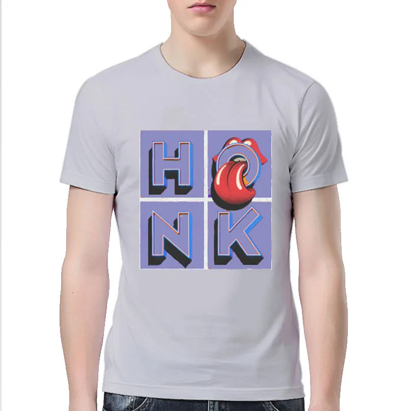 

Color letter lips series printing fashion summer men's and women's round neck T-shirt casual cotton short sleeve pattern T-shirt