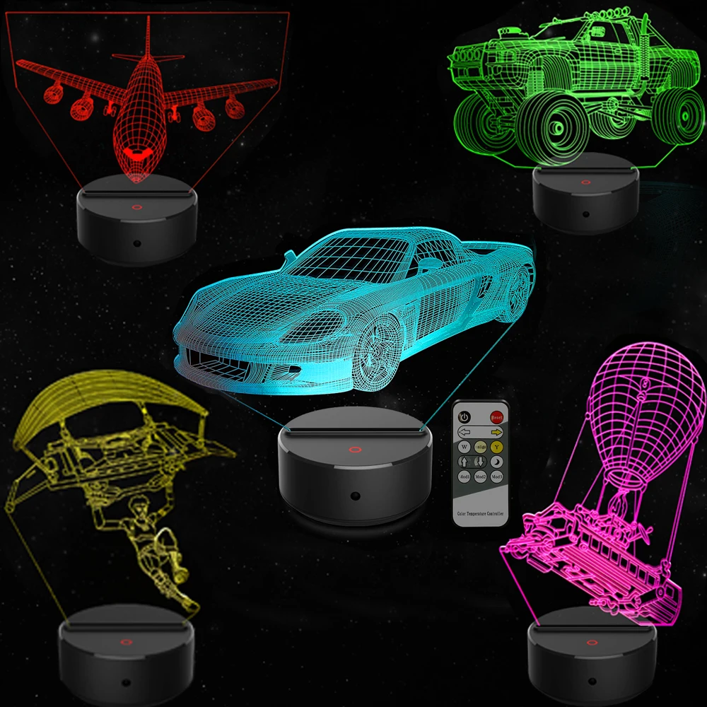 Светодиодный ночник сенсорный игрушечный 3D Детский Светильник Домашний для