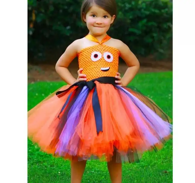 

С персонажами из мультфильмов для маленьких девочек; Платье-пачка; Костюм для хеллоуина; Детское платье для девочки рождественское Платья д...