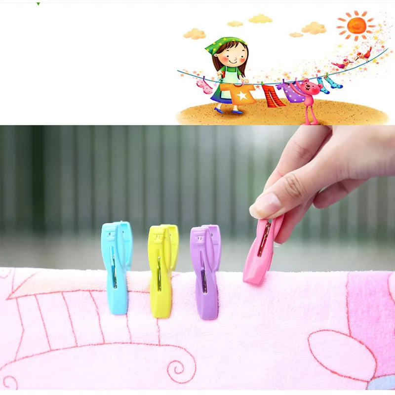 Прищепки для одежды 20 шт. прочные ветрозащитные прищепки пластиковый зажим