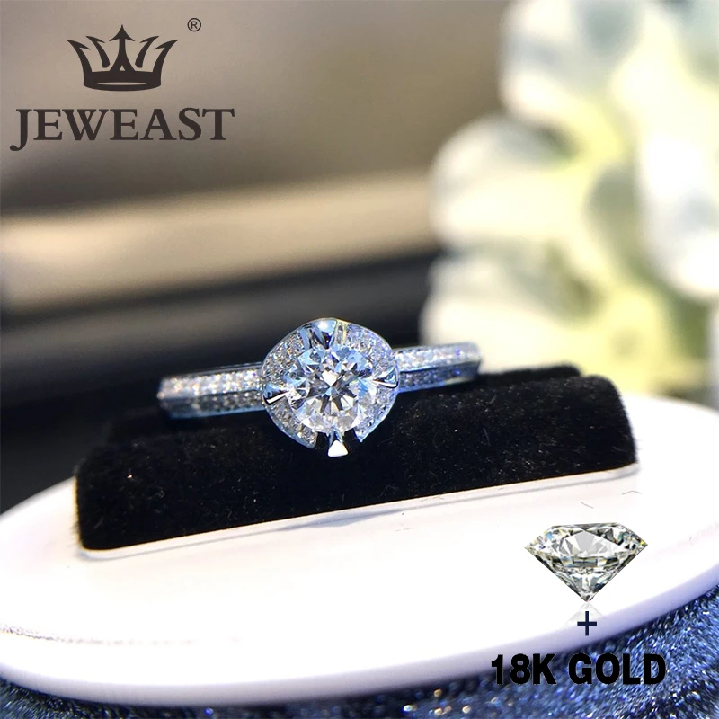 Кольцо из чистого золота 18 К с натуральным бриллиантом 2020 | Украшения и