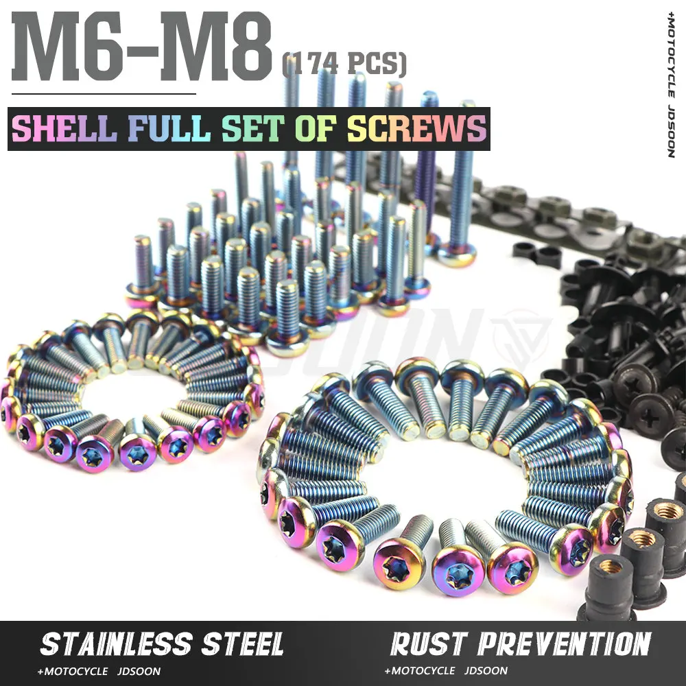 

The New CNC Motorcycle Fairing Screws Fastener Clips Body Spring Bolts Kit For 450SX-F 450SX-R 450XC 450XC-F 450XCR-W