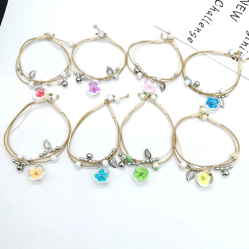 Оптовая продажа маленький свежий керамический браслет для девочек персиковый