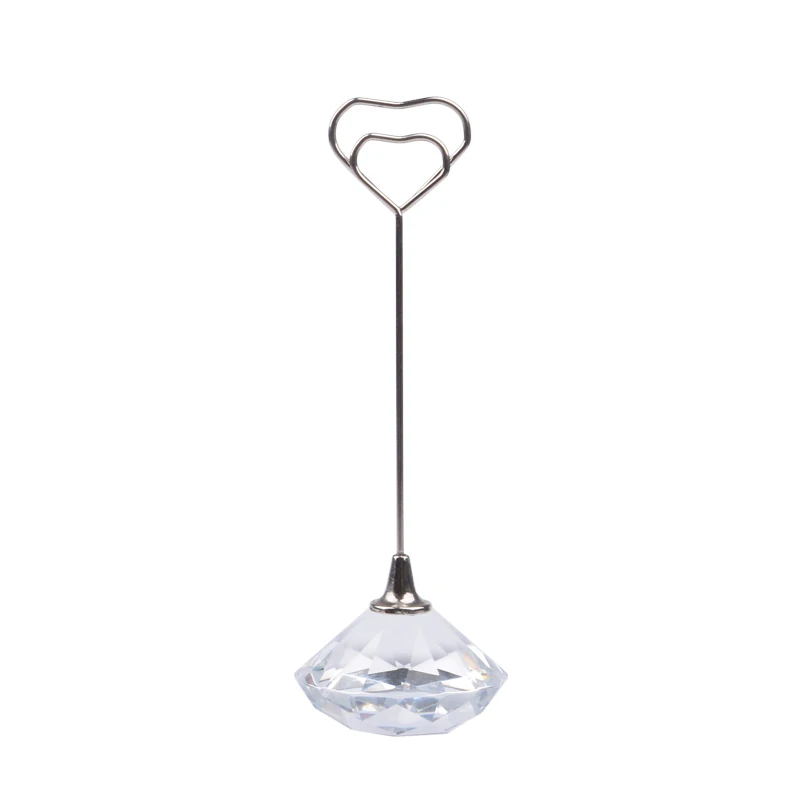 3 шт. Романтический зажим для фотографий в форме сердца с кристаллами фотография