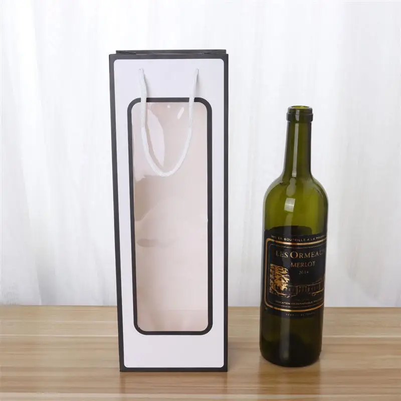 12 шт. один пакет для красного вина подарочный крафт бумага сумка портативная